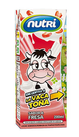 Leches sabor a fresa