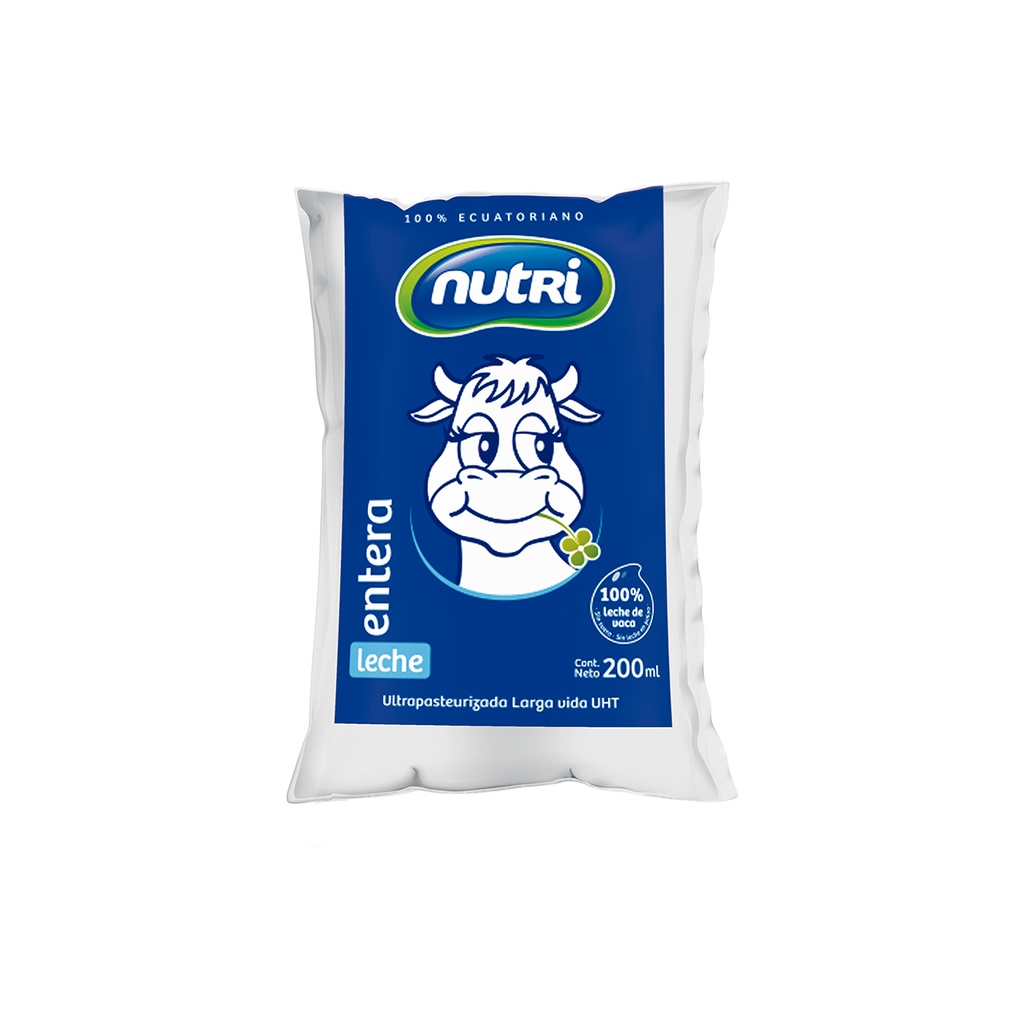 LECHE ENTERA UHT POLIETILENO 200ML