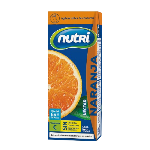 NUTRI NECTAR NARANJA UHT SLIM 200ML