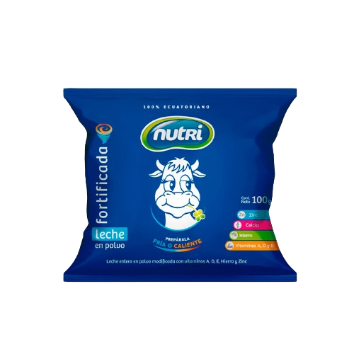 LECHE ENTERA EN POLVO FORTIFICADA 100 G.