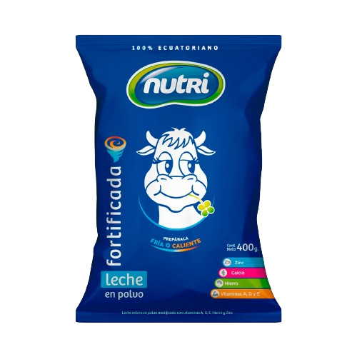 LECHE ENTERA EN POLVO FORTIFICADA 400G