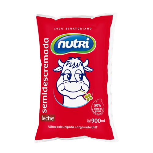 LECHE SEMIDESCREMADA UHT POL 900ML