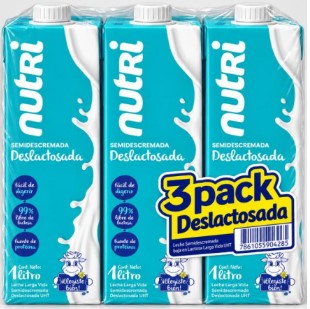 3 PACK LECHE DESLACTOSADA UEDGE 1L